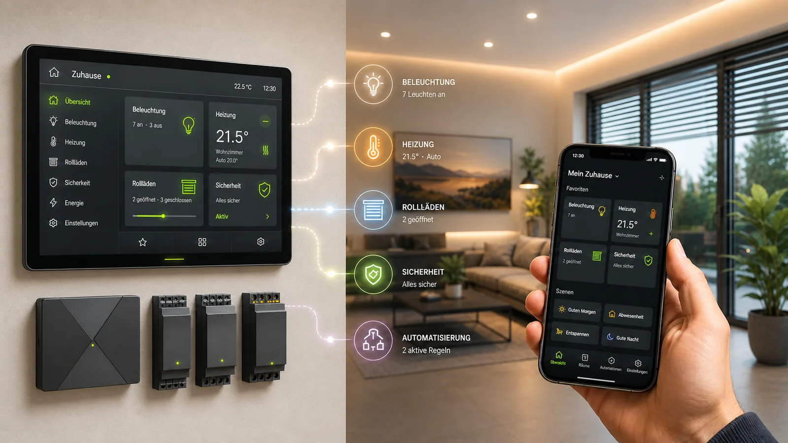 Smart Home Wien – Beleuchtung, Heizung, Rolläden und Sicherheit per App steuern, AVplus e.U.