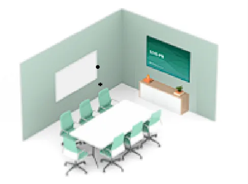 Mittlerer Konferenzraum Wien – Konferenztechnik für bis zu 12 Personen von AVplus